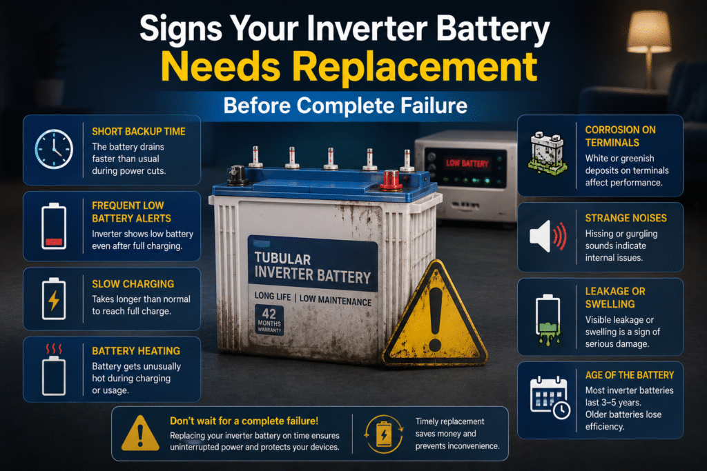 Signs Your Inverter Battery Needs Replacement Before Complete Failure