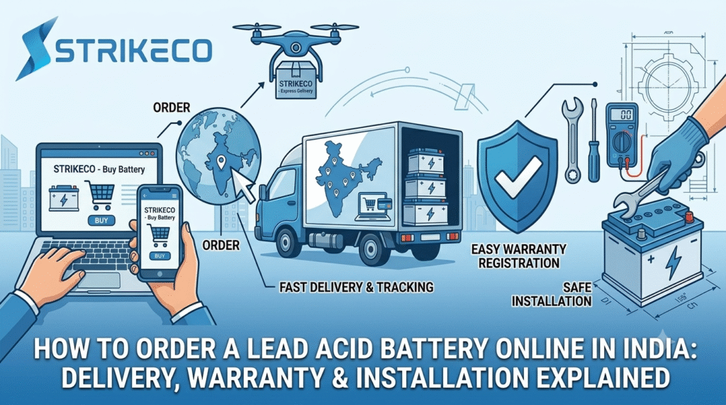 How to Order a Lead Acid Battery Online in India: Delivery, Warranty & Installation Explained