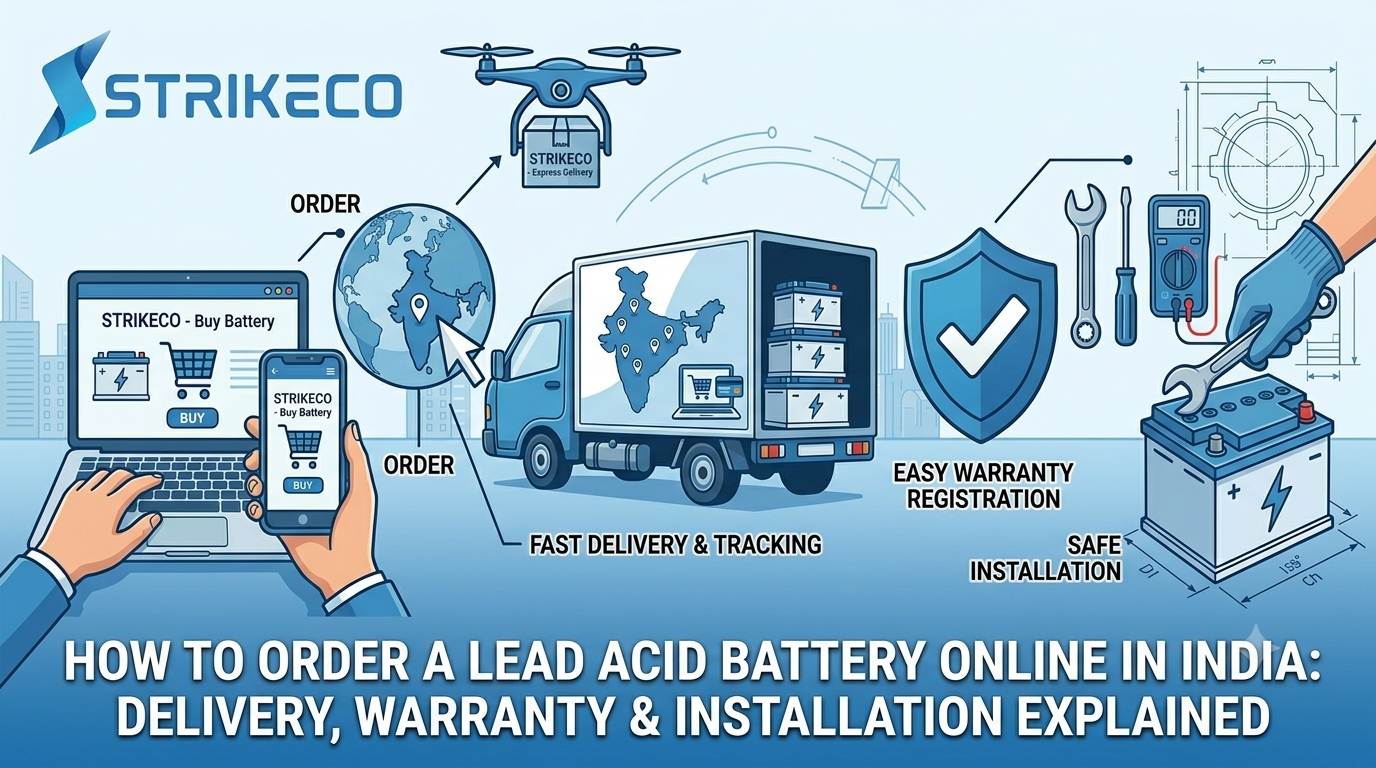 How to Order a Lead Acid Battery Online in India: Delivery, Warranty & Installation Explained